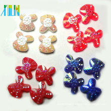 phone case decoration rabbit shape flat back plastic beads